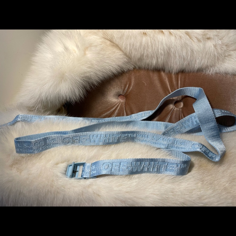Off-white Light Blue Belt